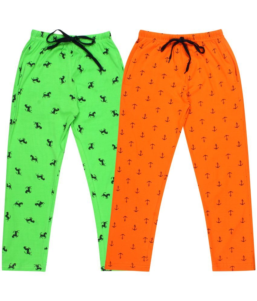     			DIAZ Kids Cotton printed Trackpant/Trousers/Lower Combo pack of 2