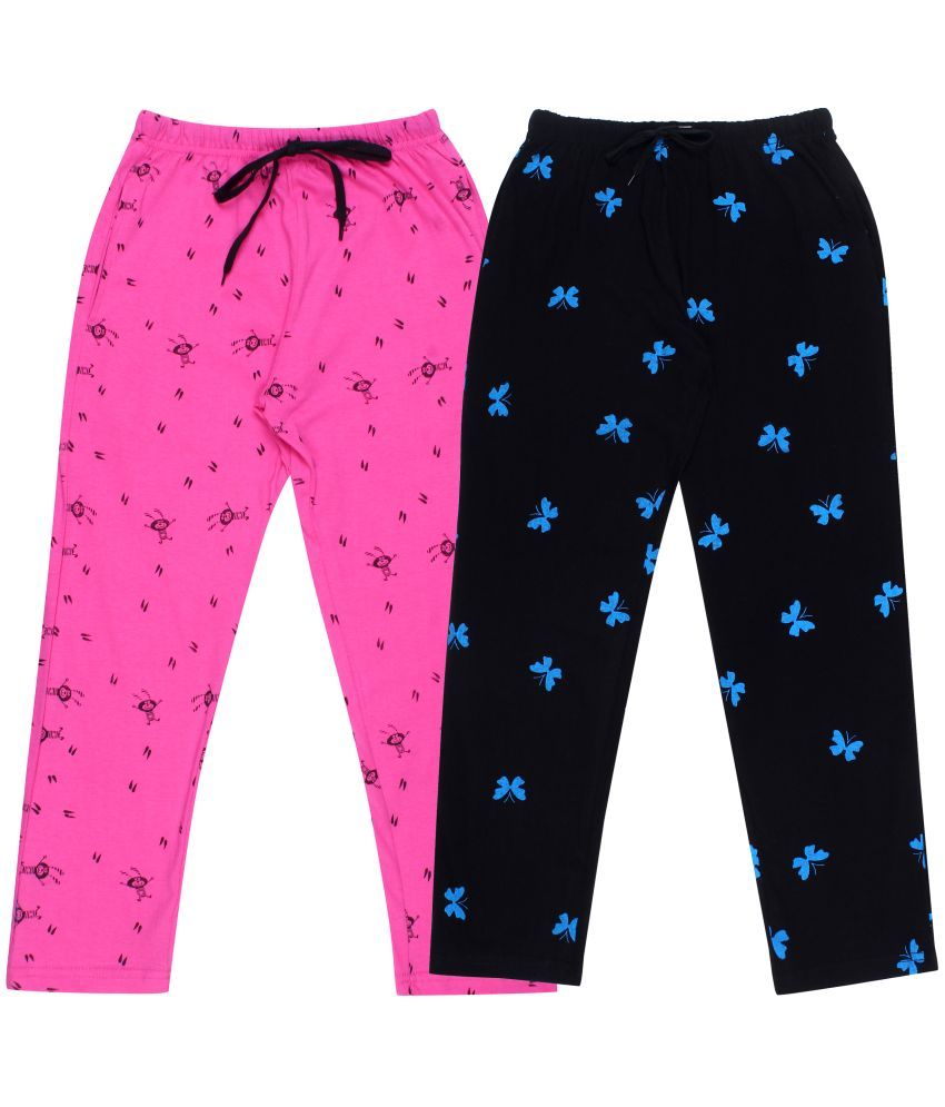     			DIAZ Kids Cotton printed Trackpant/Trousers/Lower Combo pack of 2