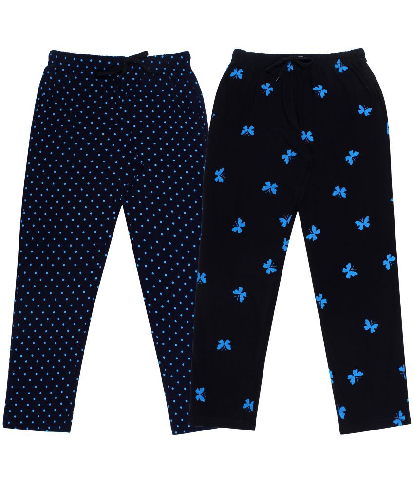     			DIAZ Kids Cotton printed Trackpant/Trousers/Lower Combo pack of 2