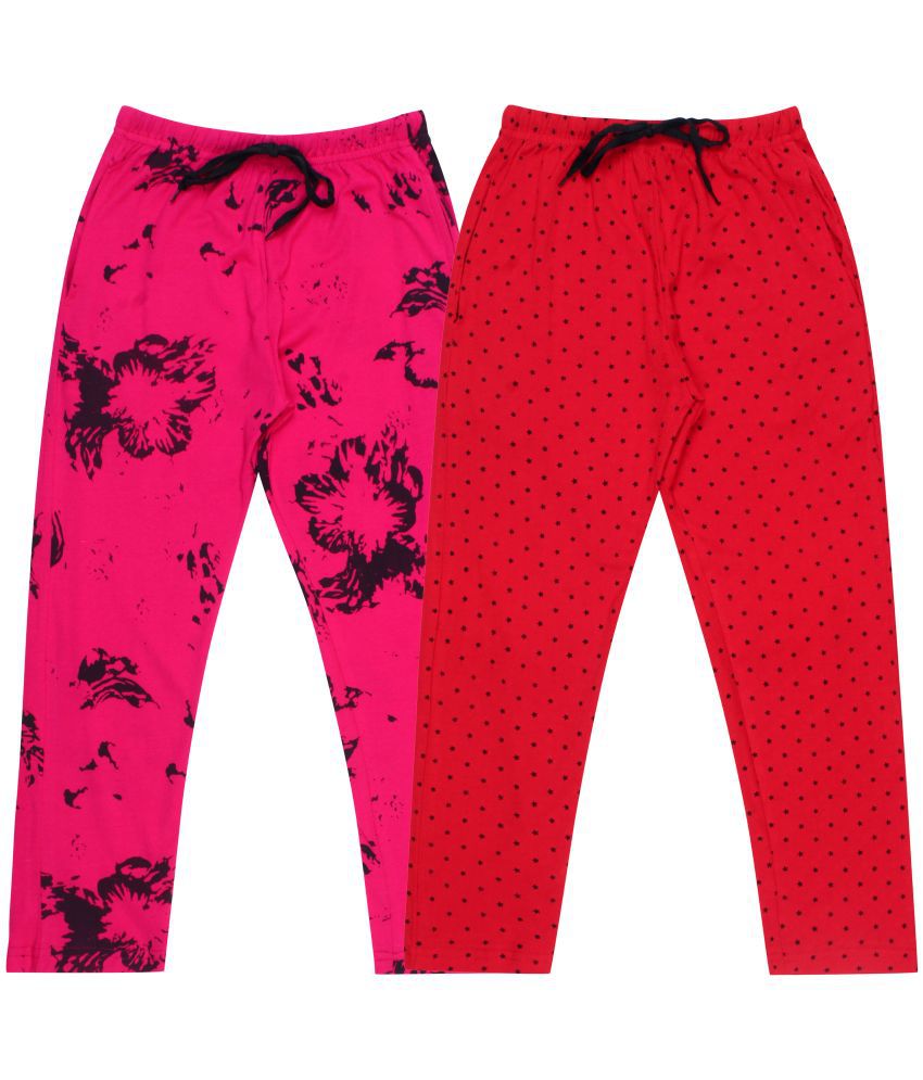     			DIAZ Kids Cotton printed Trackpant/Trousers/Lower Combo pack of 2