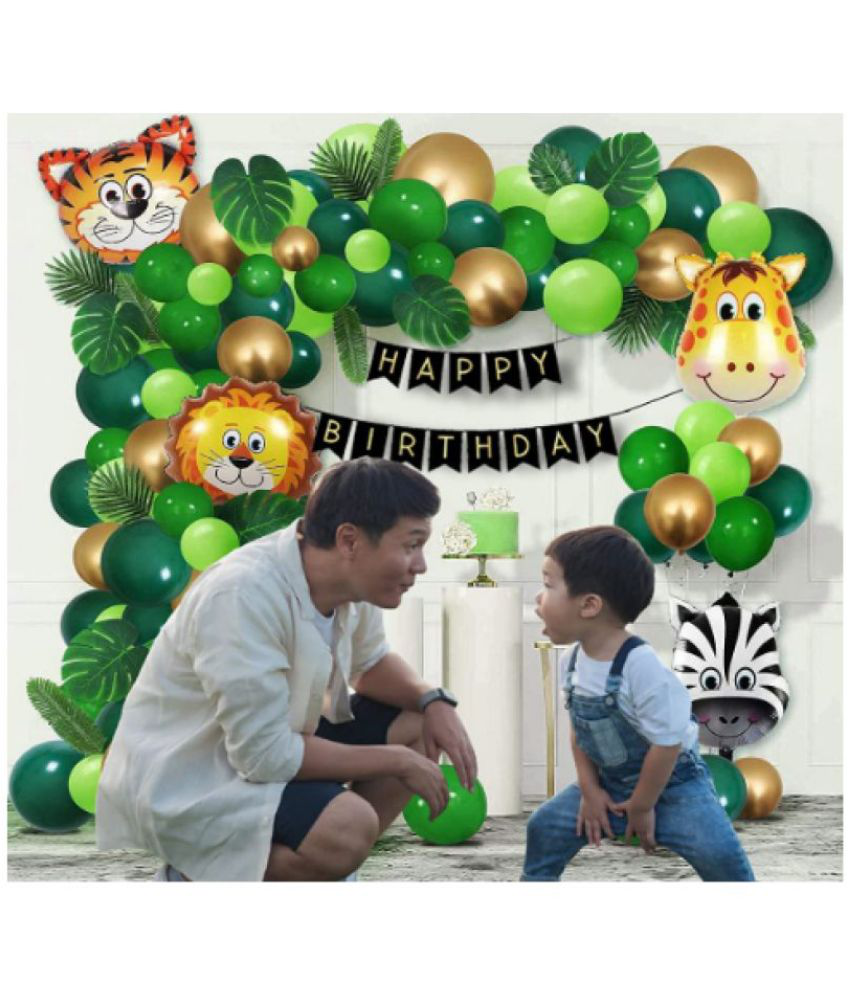 Blooms Mall Jungle theme birthday party decoration