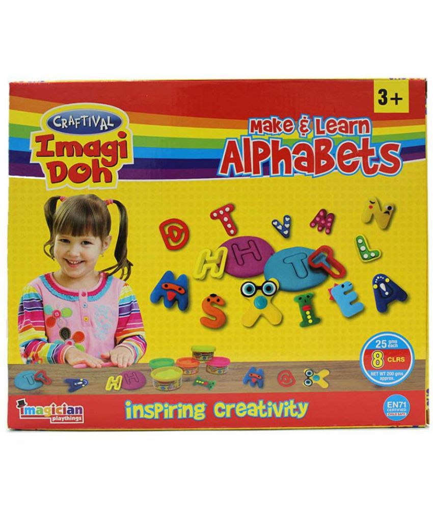     			RABBIT AlPHABATE Play Dough for Kids+26 Toys | Clay Dough Set | Big Dough Set | Creative Set | doh Clay for Kids| Play Toys for Kids | Clay Set for Kids | Multicolor Play Dough | Above 3+