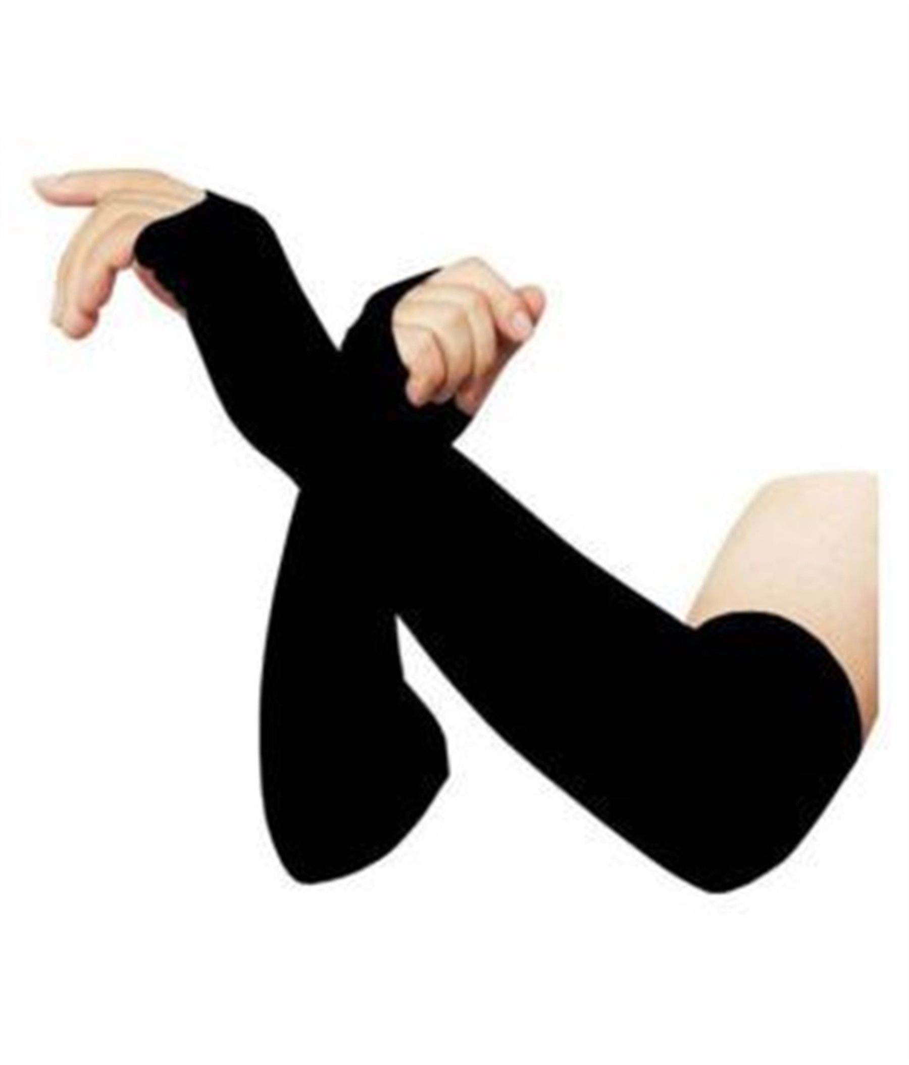 U-KOBA UV-Protection thumb hole blacky Arm Sleeves, Hand Socks for Men and Women (Unisex) Used for Driving,Hiking, Sports,Biking, Cycling