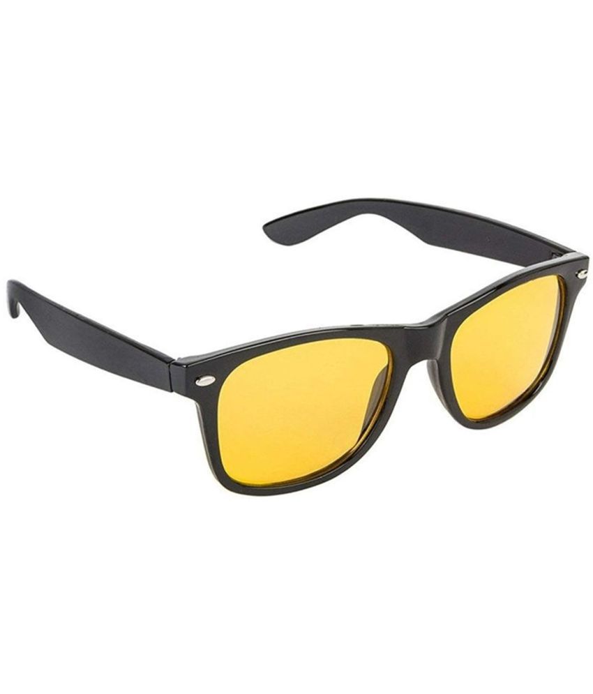 U-KOBA UV protection Day/Night Vision Clip on Glasses Plastic Black
