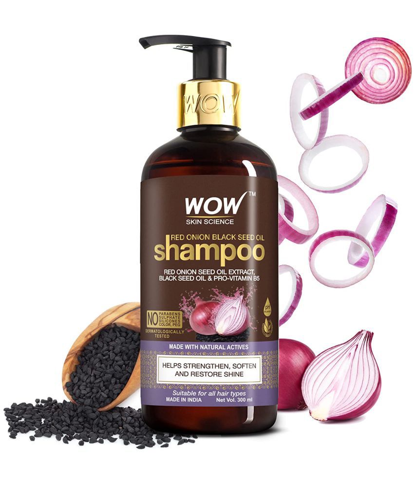 WOW Skin Science Onion Black Seed Oil Shampoo (300 mL)