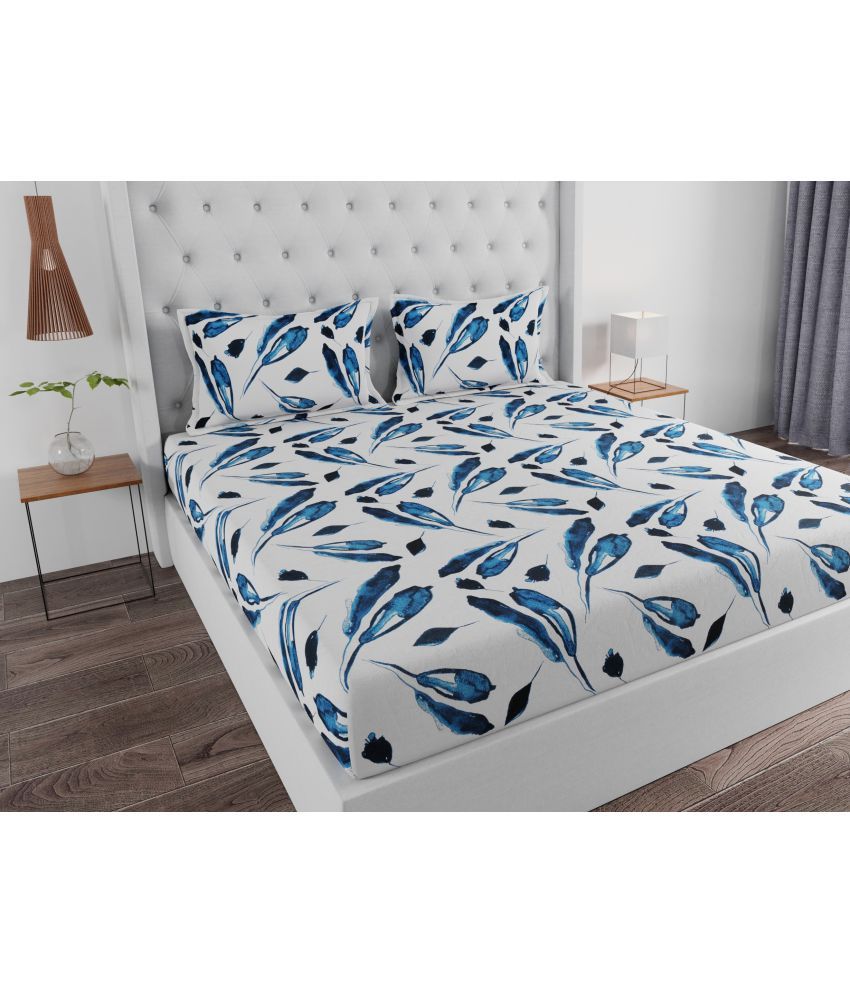     			Huesland Cotton Double Bedsheet with 2 Pillow Covers ( 223 cm x 244 cm )