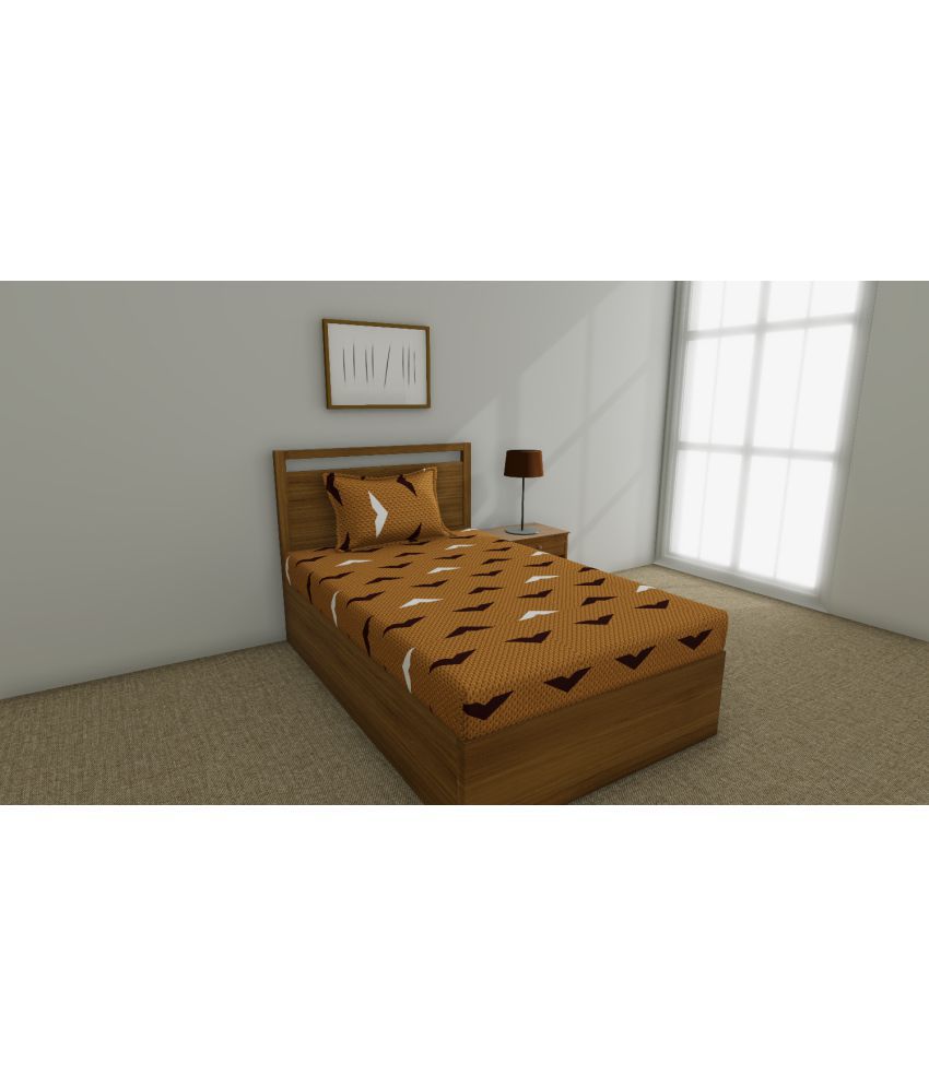     			Huesland Cotton Single Bedsheet with 1 Pillow Cover ( 223 cm x 140 cm )