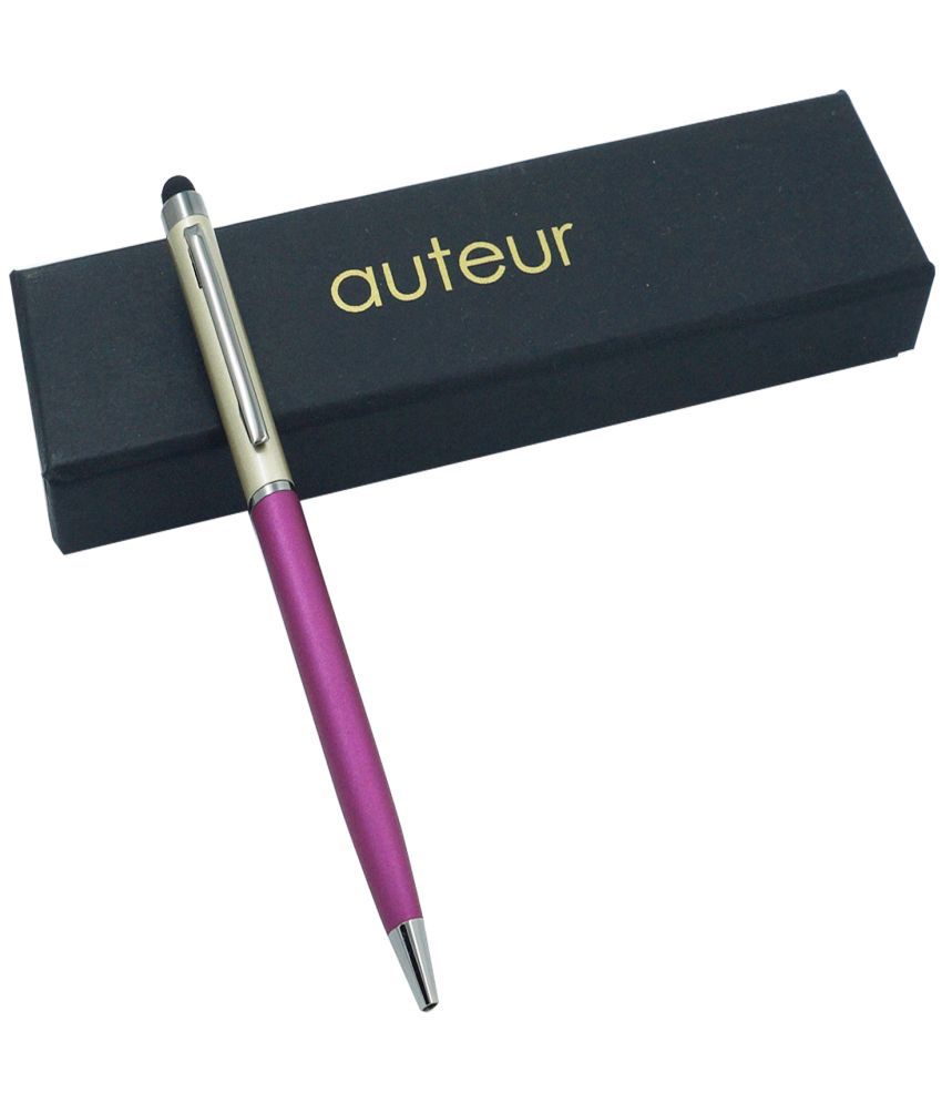     			auteur Hera Purple Color , Twist Mechanism , Metal Body Blue Ink Refill With Stylus For Capacitive Touch Screen Ball Pen .