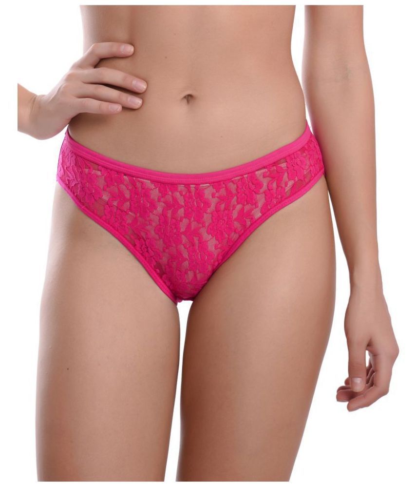     			Madam Lace Women's Bikini Panties ( Pink )