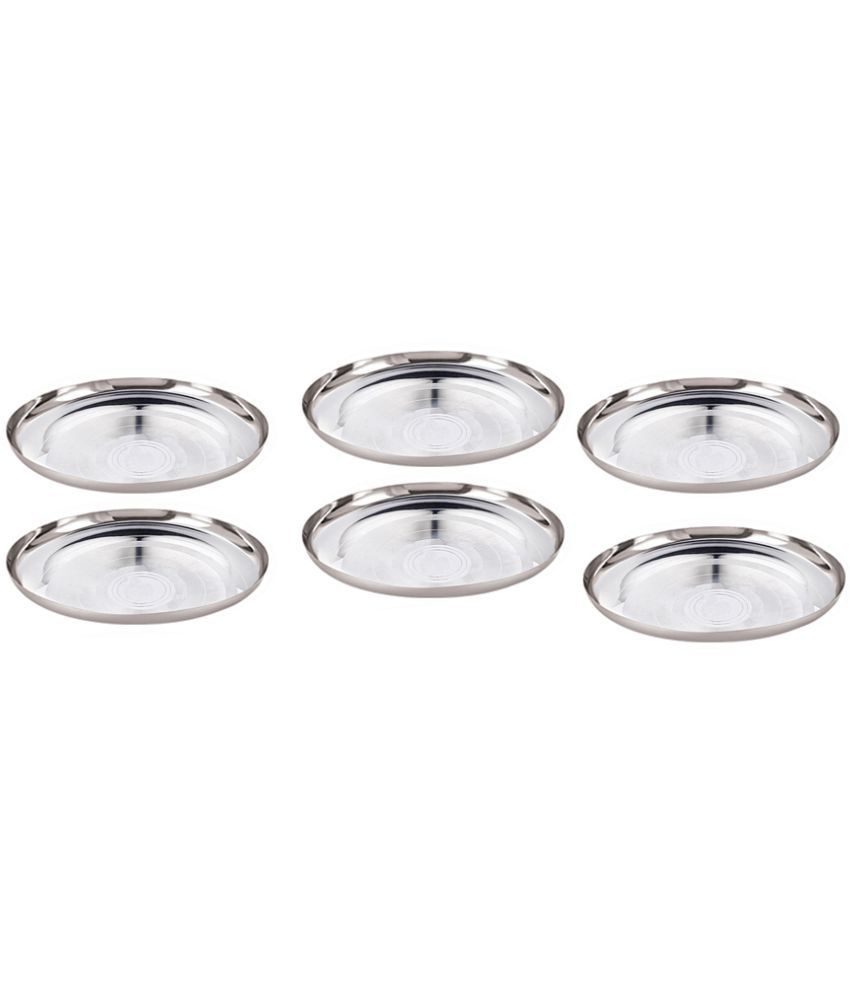     			Neelam Appliances 6 Pcs Stainless Steel Half Plate