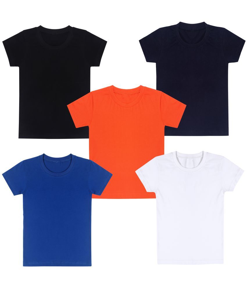     			Diaz Pack of 5 Boys 100% Cotton T-Shirt ( Multi Color )