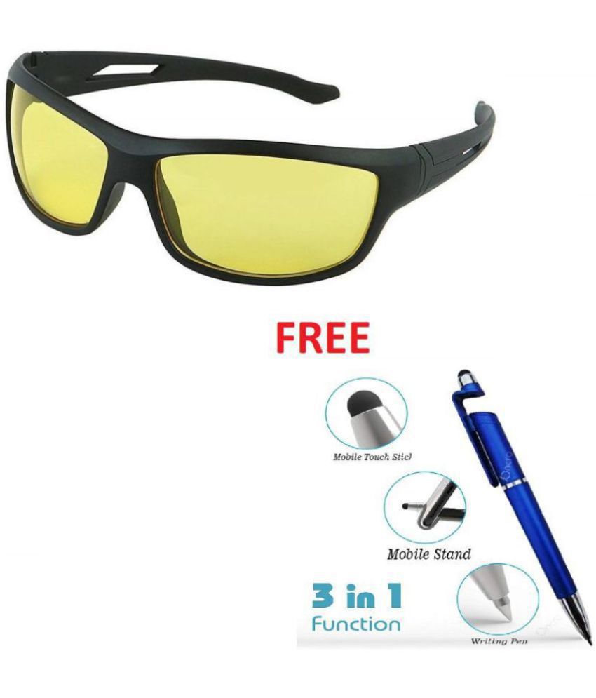 Night Vision Around Anti Glare Sunglasses with Polarized Lens for Man and...