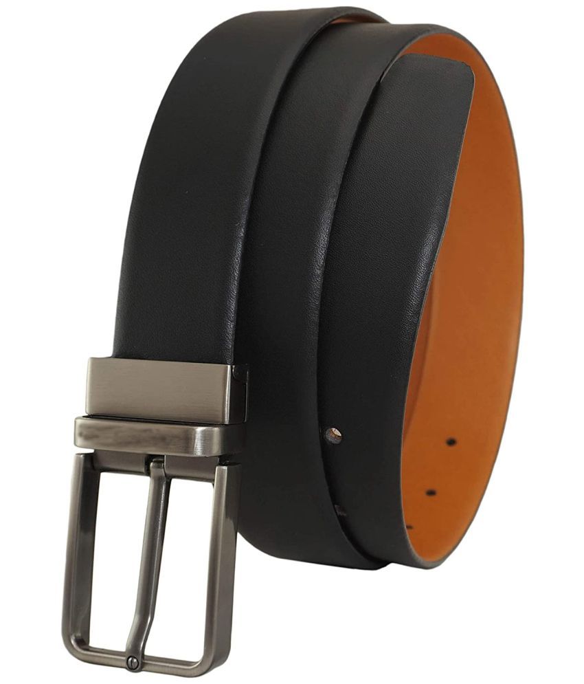     			Loopa Black PU Formal Belt Pack of 1