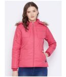 VERO AMORE Polyester Pink Parka Jackets Single