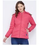 VERO AMORE Polyester Pink Parka Jackets Single