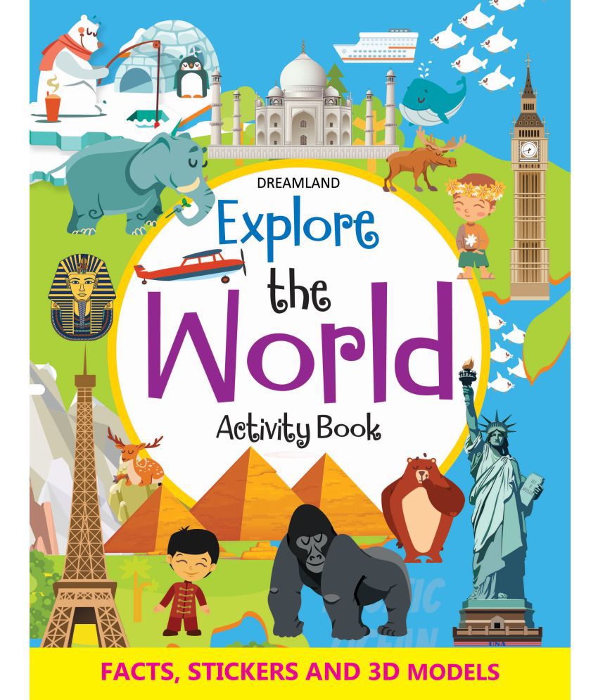     			Explore the World Activity Book with Stickers and 3D Models - Interactive & Activity