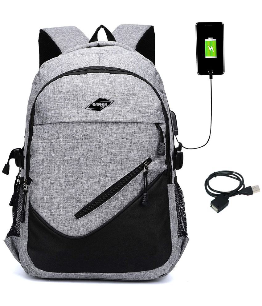OMRON BAGS 40 Ltrs Grey Laptop Bags