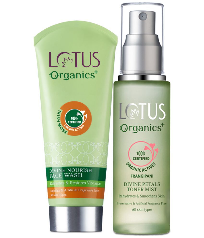     			Lotus Organics+ Divine Combo of Face Wash & Toner Mist Combo, 150ml