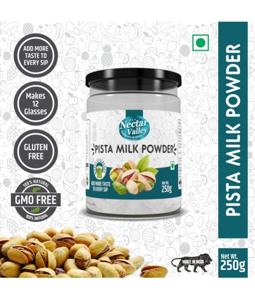 Nectar Valley Pista Milkshake Powder, No Refined Sugar Added, Makes 12