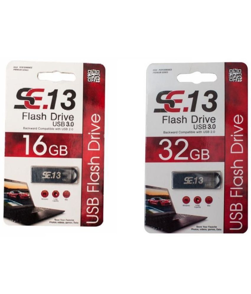     			SE.13 16GB & 32GB FLASH PENDRIVE USB 3.0 (COMBO PACK)