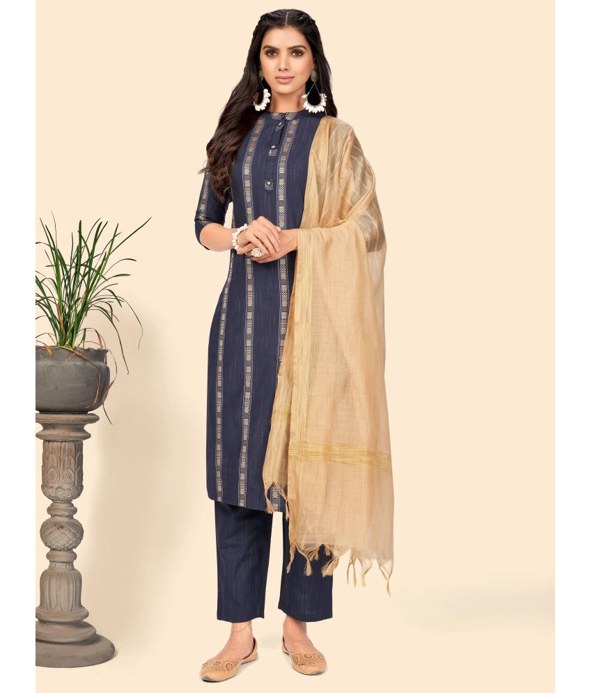     			Vbuyz Cotton Ethnic Top With Salwar - Stitched Suit Single