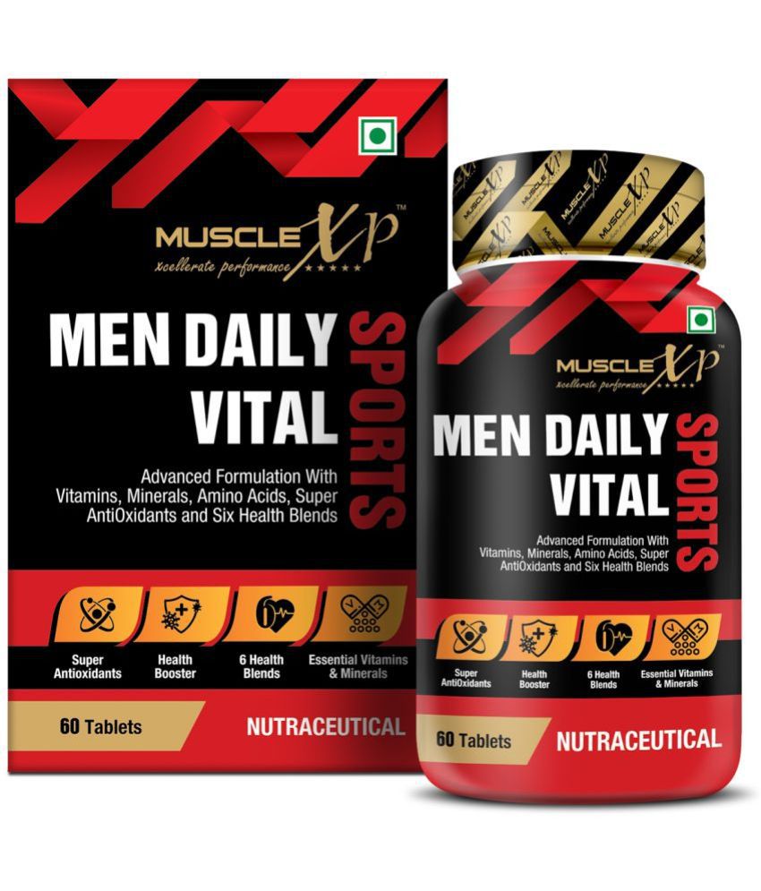     			MuscleXP MultiVitamin Men Daily Sports with 47 Nutrients (Multi Vitamins, Multi Minerals, Amino Acids & 7 Health Blends) - 60 Tablets