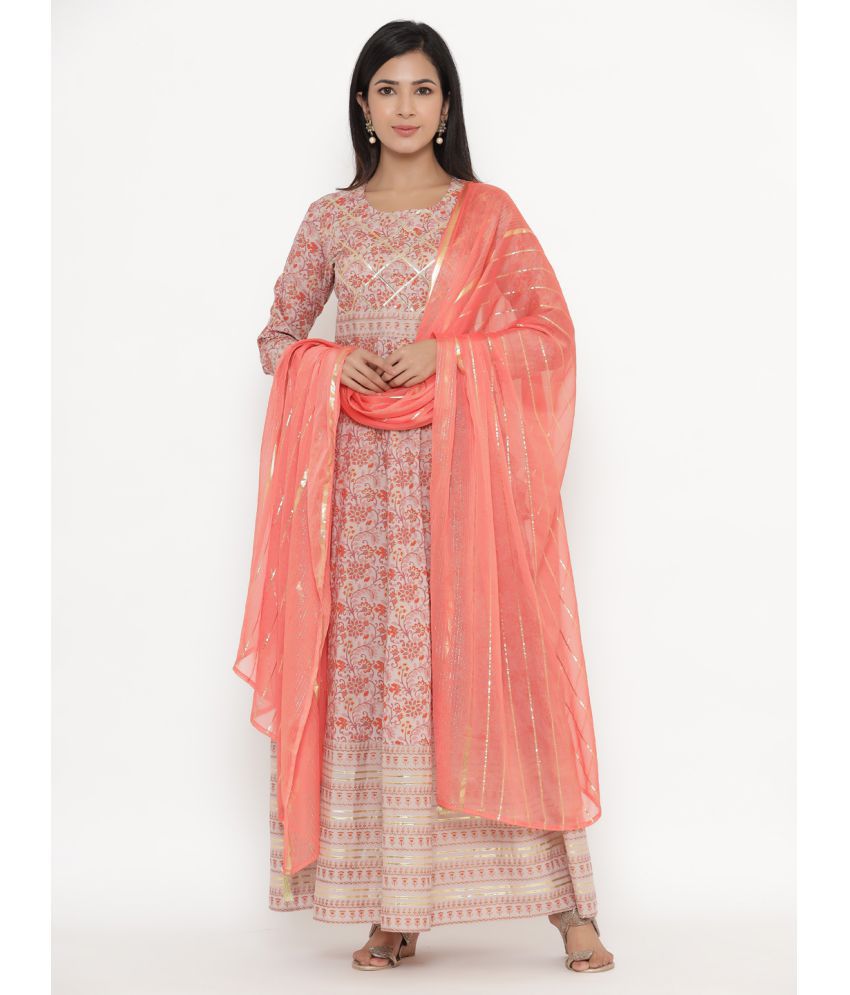     			KIPEK - Multicolor Straight Cotton Women's Stitched Salwar Suit ( Pack of 1 )