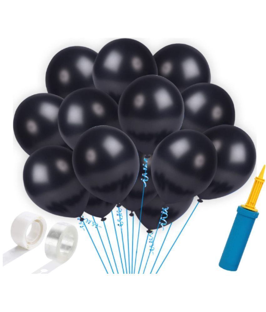     			Blooms EventBlack  HD metallic Balloons -103Pcs