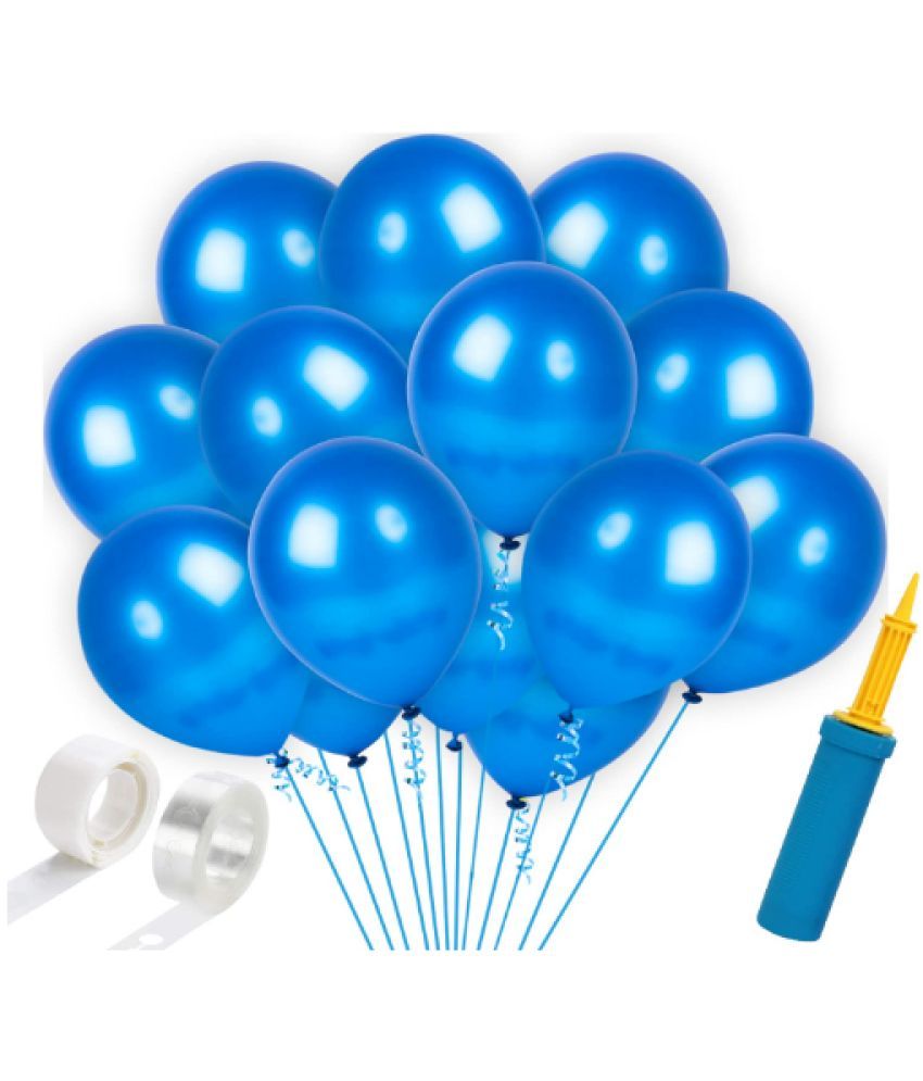     			Blooms EventBlue  HD metallic Balloons -103Pcs