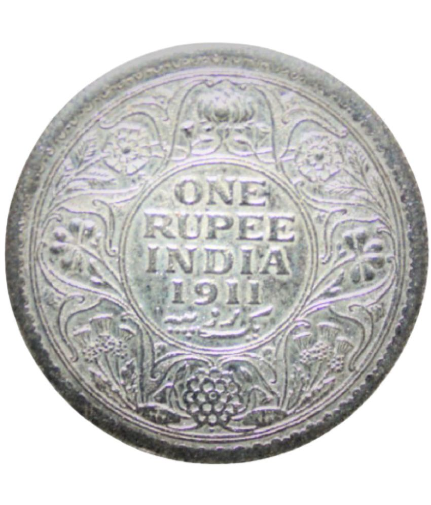     			1 Rupee (1911) "George V King Emperor" - British India Rare Coin