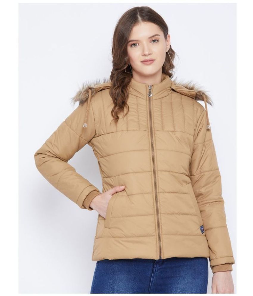     			VERO AMORE Polyester Beige Parka Jackets Single