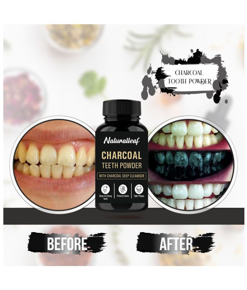 Naturalleaf Teeth Whitening - Charcoal - Tooth Powder Toothpaste 50 gm
