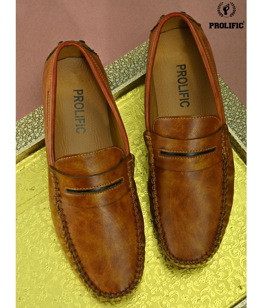     			Prolific - Tan Men's Slip on loafers