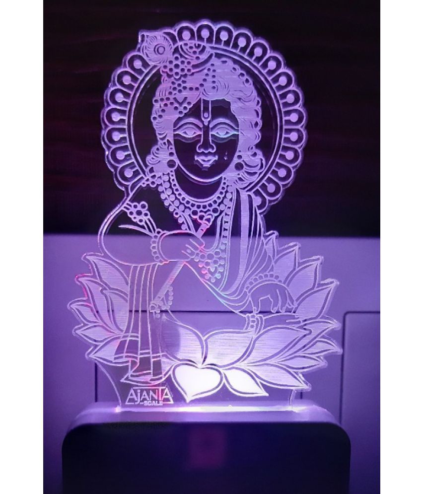     			SUPER AJANTA Sree Krishna Kaneya 2051 Night Lamp Multi - Pack of 1