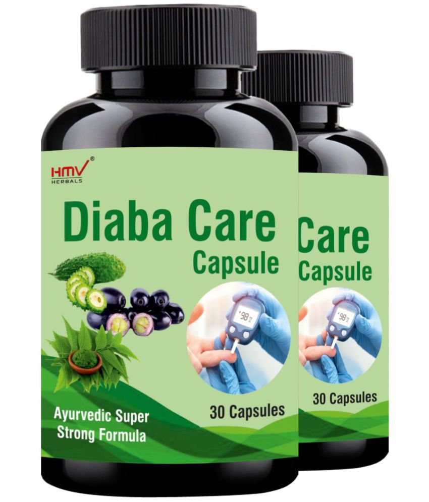     			HMV Herbals Diaba Care- Herbal Sugar Control Capsule 60 no.s Pack Of 2