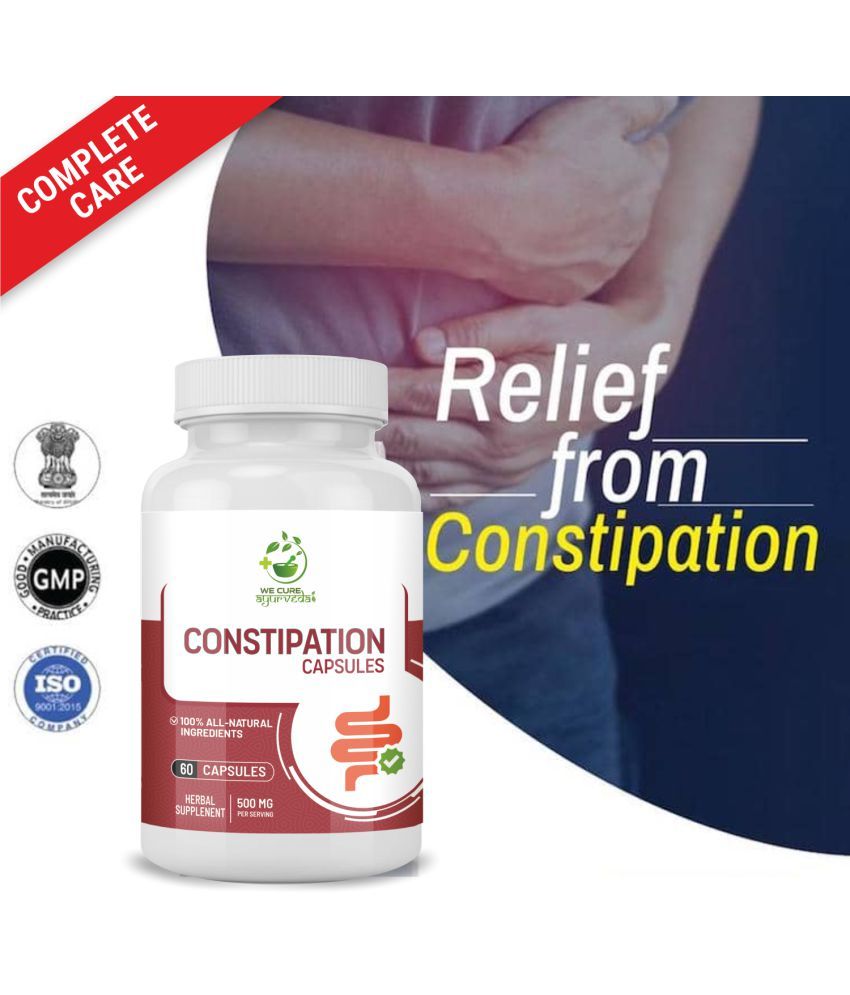 WECURE AYURVEDA Constipation Capsules Relief in Constipation & Acidity Capsules 60 Capsules 60