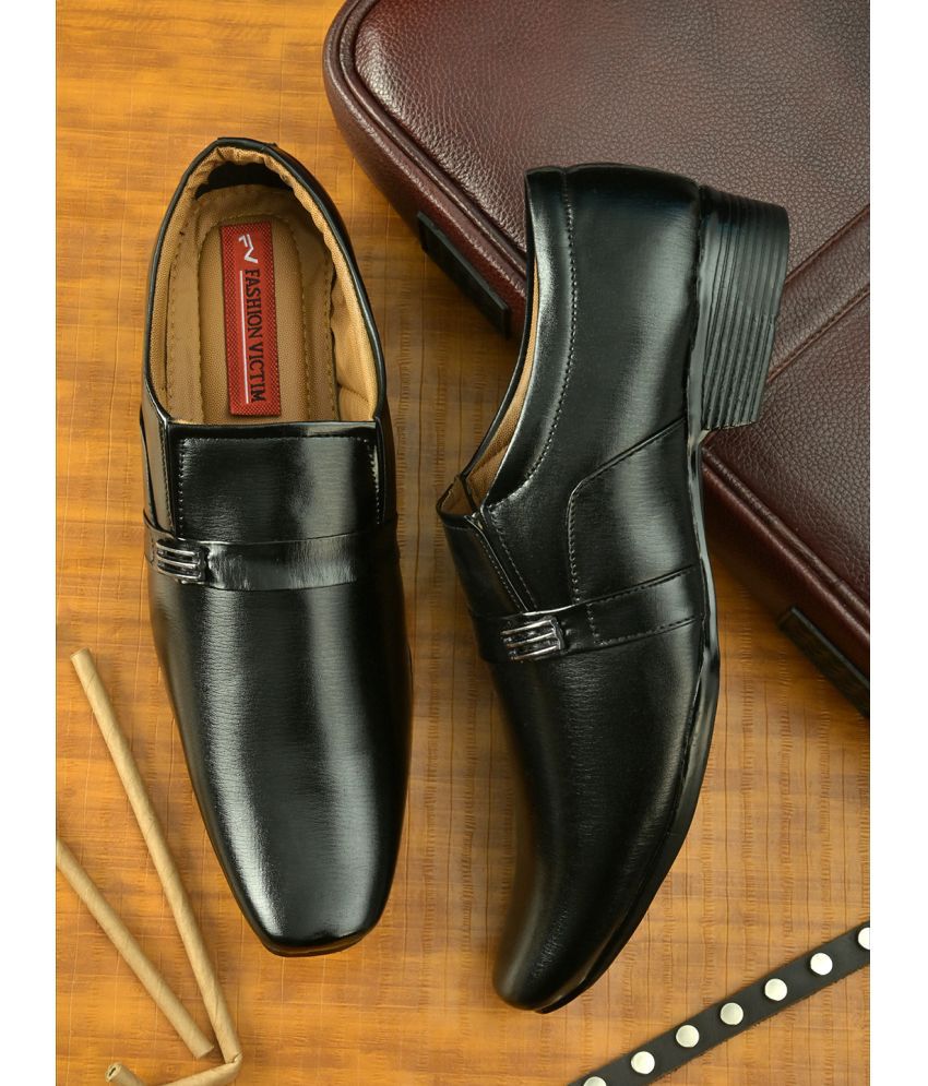    			Fashion Victim Office Artificial Leather Black Formal Shoes