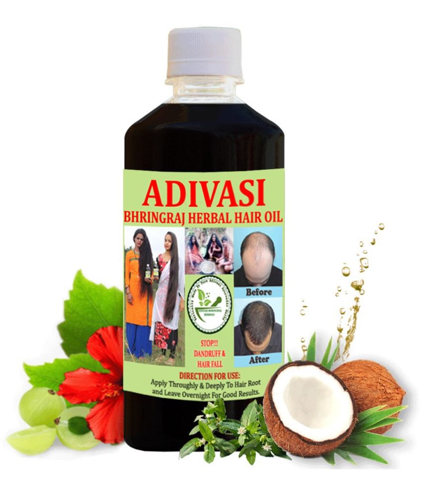Buy ADIVASI BHRINGRAJ HERBAL HAIR OIL - Hair Growth Coconut Oil 200 ml (  Pack of 1 ) Online at Best Price in India - Snapdeal