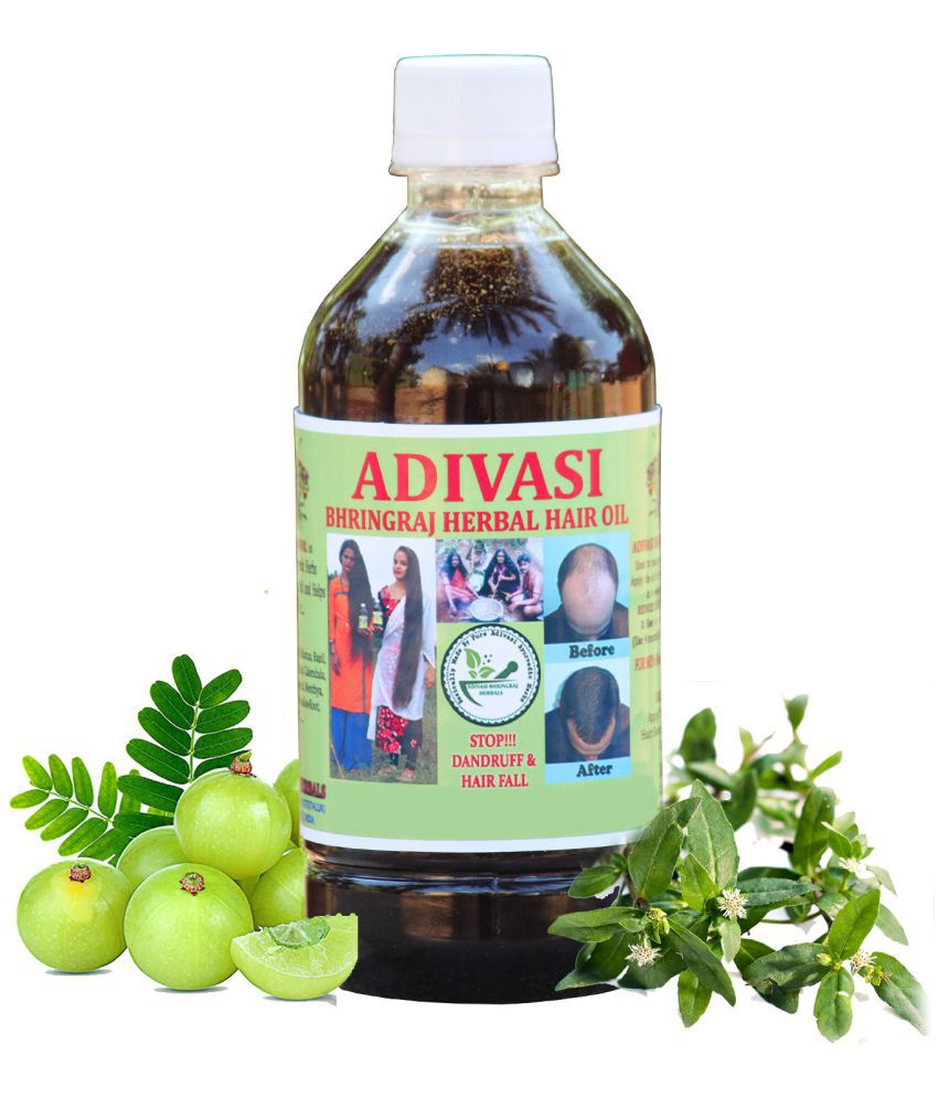 ADIVASI BHRINGRAJ HERBAL HAIR OIL - Hair Growth Coconut Oil 250 ml ( Pack of 1 )