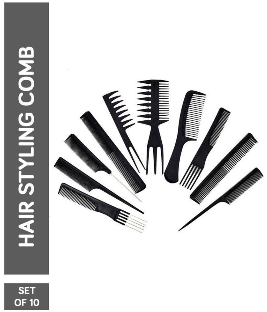 Gatih Professional Hair Styling Kit Comb Set Pack of 10: Buy Gatih Professional  Hair Styling Kit Comb Set Pack of 10 at Best Prices in India - Snapdeal