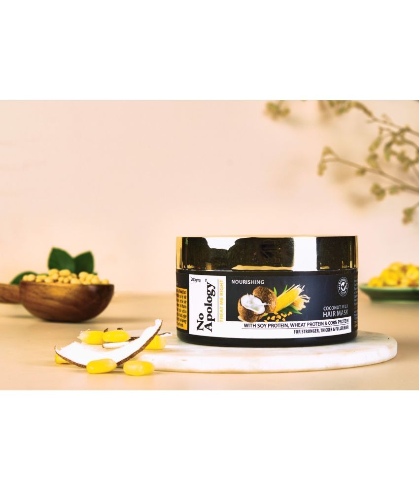 No Apology COCONUT MILK HAIR MASK with Soy Protein, Wheat & Corn