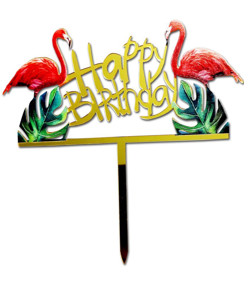 Shopperskart® Happy Birthday Cake Topper Item For Cake Decoration