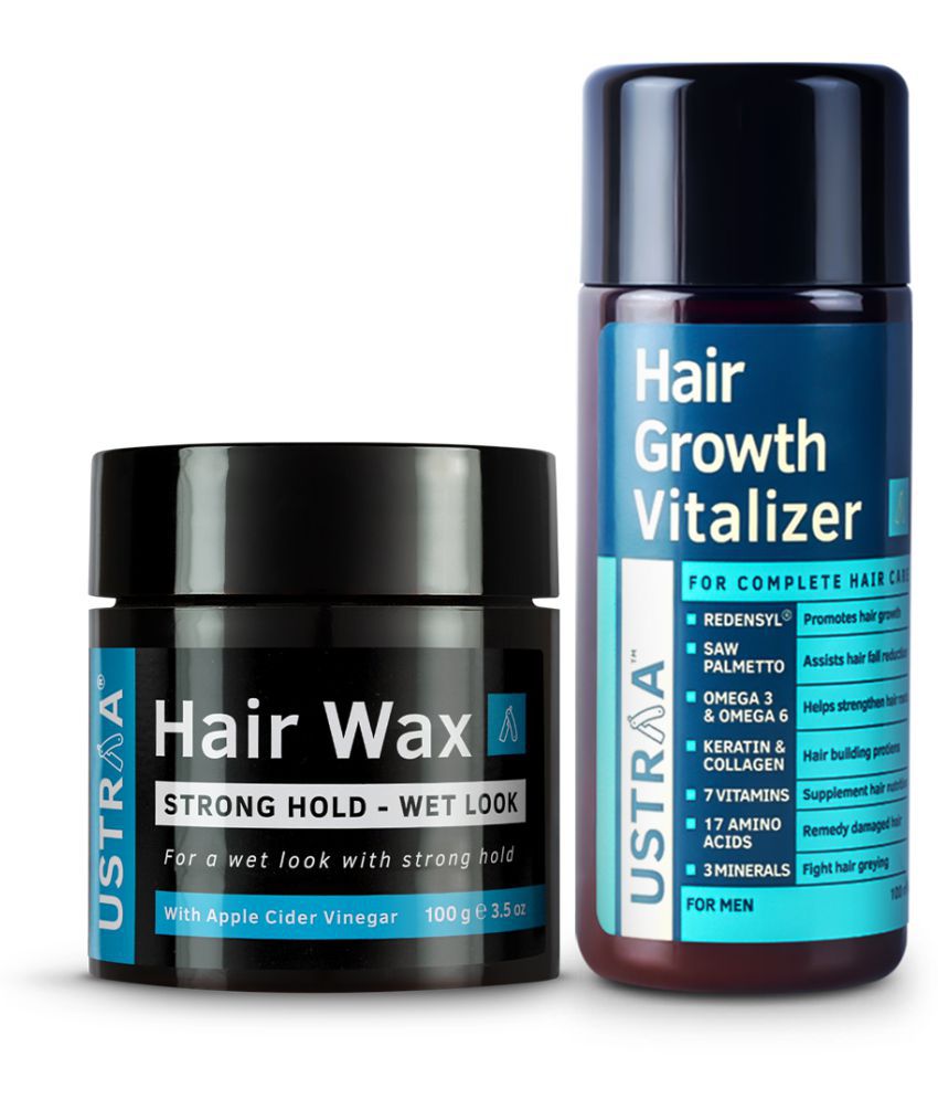 Ustraa Hair Growth Vitalizer- 100ml and Hair Wax Wet Look- 100 gm: Buy  Ustraa Hair Growth Vitalizer- 100ml and Hair Wax Wet Look- 100 gm at Best  Prices in India - Snapdeal