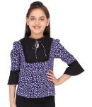 Cutecumber Girls Georgette Tops ( Purple )