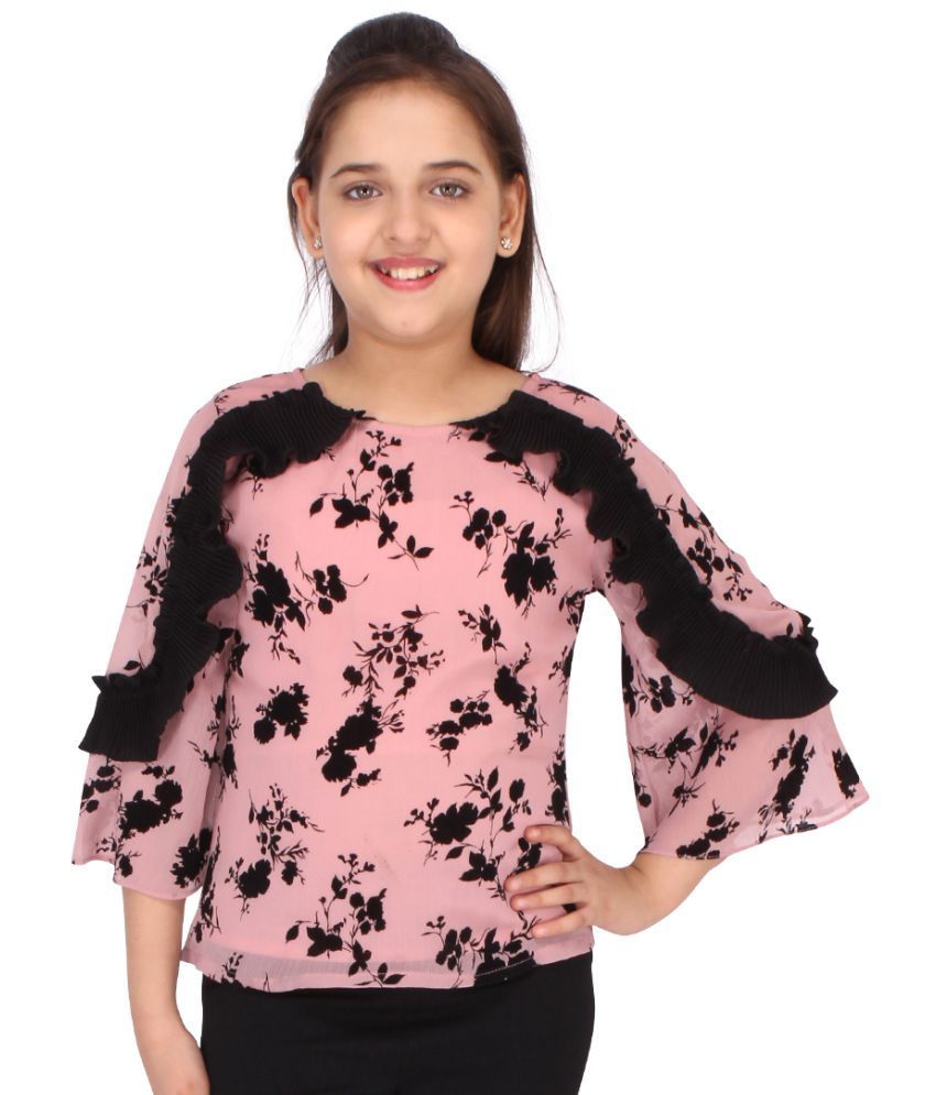     			Smart Casual Floral Printed Top