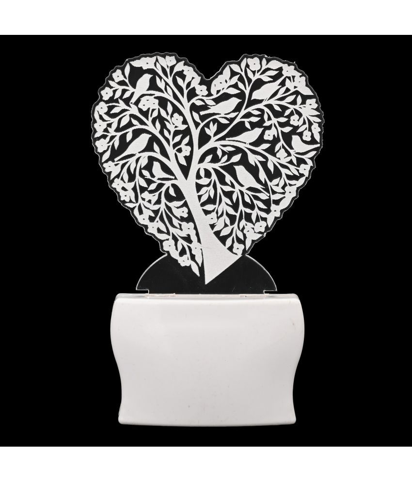     			AFAST 3D Color Changing Plug & Play Valentine Gifting Night Lamp White - Pack of 1