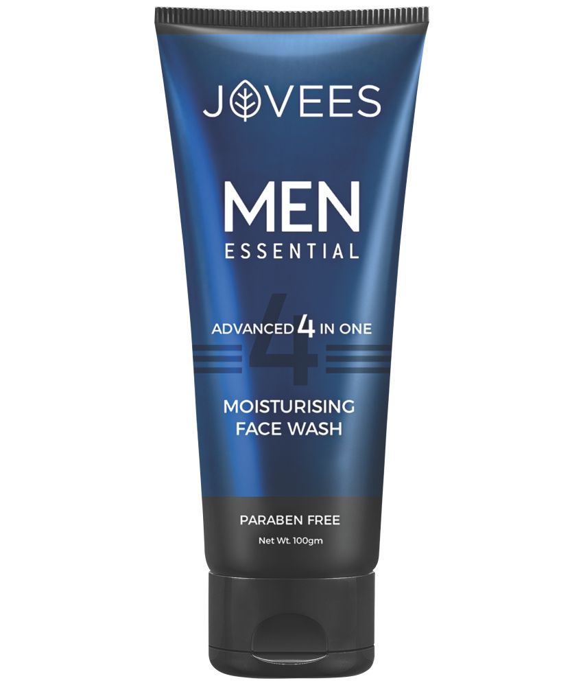     			Jovees Herbal Men Essential Face Wash, Advanced 4 in 1 Moisturising Facewash | Cleanser | Exfoliator | Rejuvenator | Moisturiser - 100 gm
