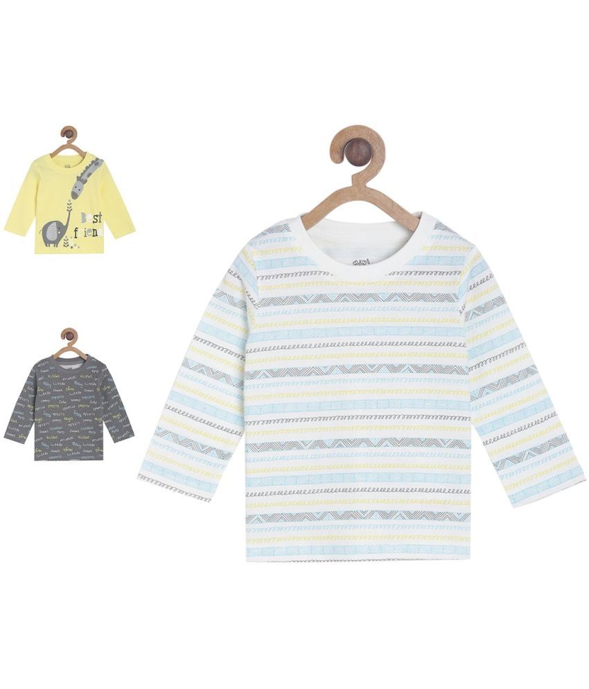     			MINIKLUB Baby Boy Multi Color Pack of 3 T-Shirt