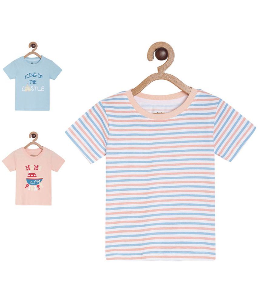     			MINIKLUB Baby Boy Multi Color Pack of 3 T-Shirt