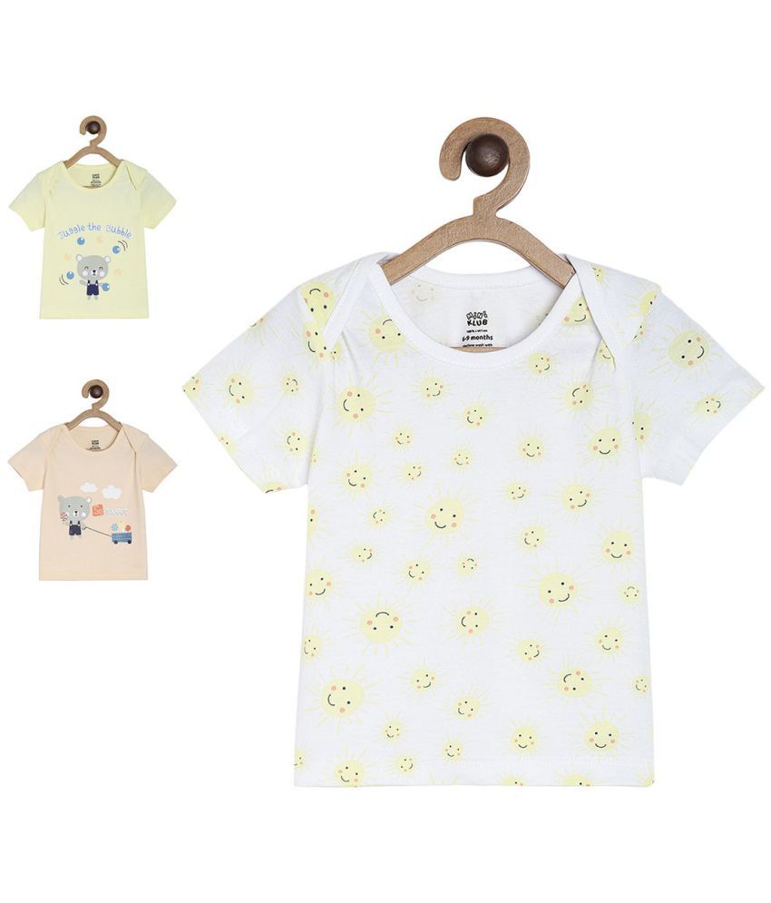     			MINIKLUB Baby Boy Multi Color Pack of 3 T-Shirt